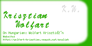 krisztian wolfart business card